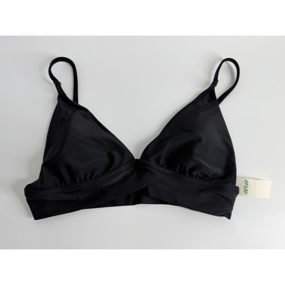 NWT Women's Aerie Small Black‎ Swimsuit Top